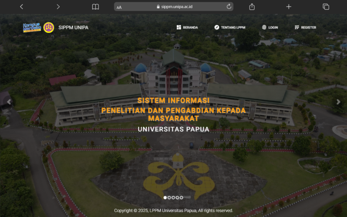 SIPPM — Sistem Informasi Penelitian dan Pengabdian Masyarakat
